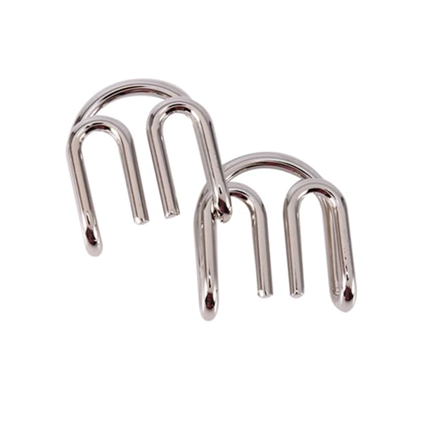 8 stk./sæt Metal Wire IQ Test Brain Teaser Mind Puslespil Spil til Voksne og Børn Legetøj