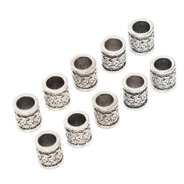20 st Retro Skäggpärlor Legering Smycken DIY Hår Rör Dreadlocks Pärlor för Hår Flätor Armband Halsband