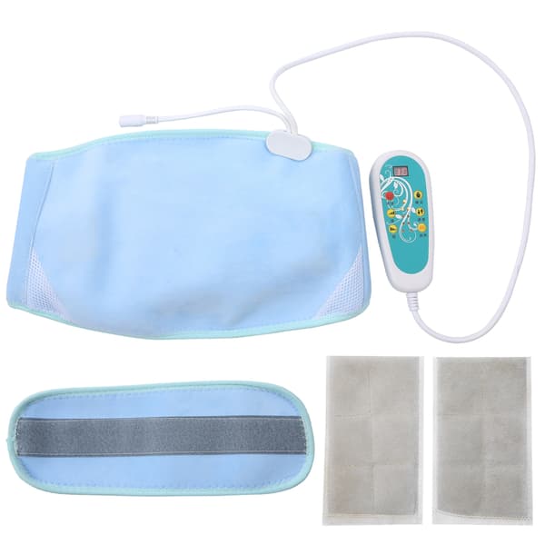 Elektrisk midjevarmebelte Moxibustion Vibrerende Mage Massasje Midjebelte 100‑240V US Plug 100‑240V
