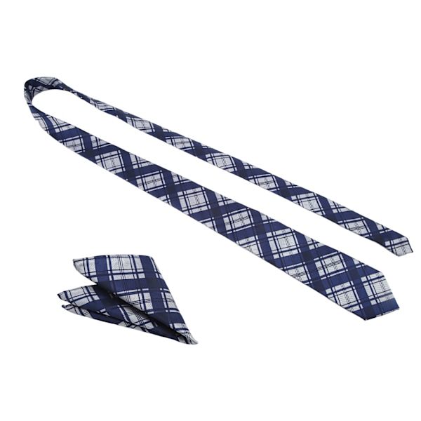 Herrrutig rutig slips set rutnät utmärkt material lätt att bära klassisk design med ficknäsduk herr slipsar för far