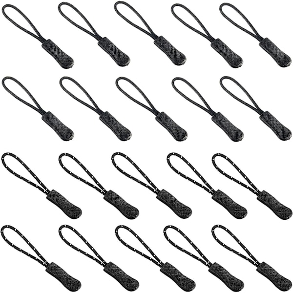 20 Nylon Zipper Dragkedjor för Enkel Förlängning