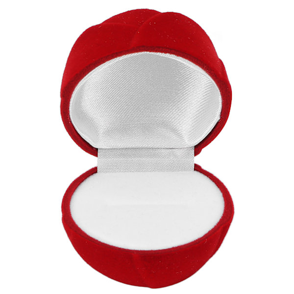 Smyckeskrin Enkelt Retro Stil Skyddande Praktisk Elegant Röd Örhängen Förvaring för Ringar Present
