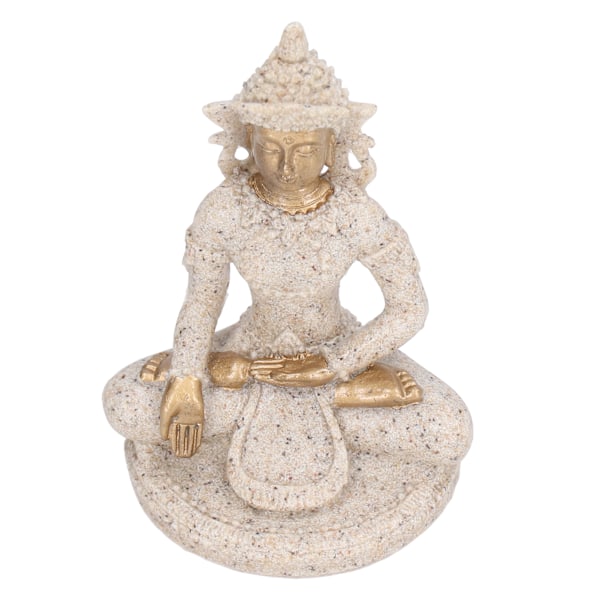 Buddha-patsas, käsityötaito, selkeä kaiverrus, vahva pakkasenkestävyys, hartsista valmistettu meditoiva Buddha-patsas eteiseen8135