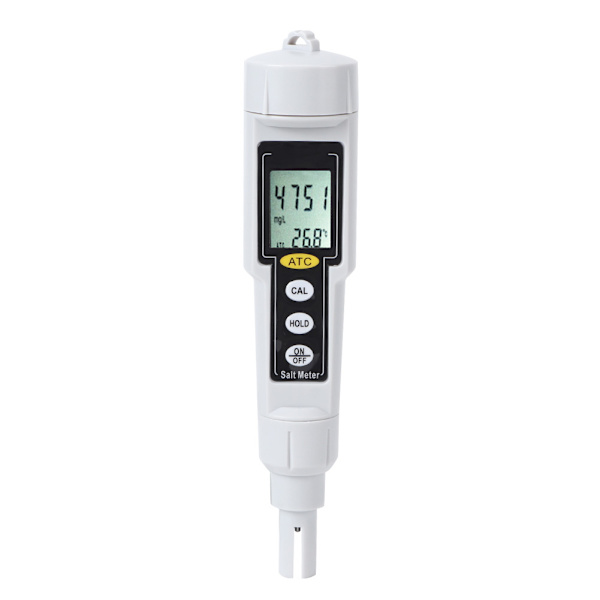 CT3081 Bärbar Digital Salinometer Salinitetstemperatur Fuktighetsmätare för saltvattenpool