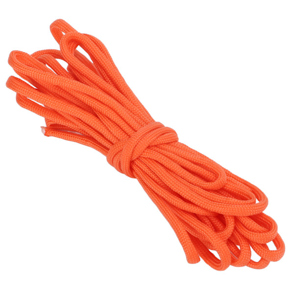 5 meter 9 kärnor säkerhetsrep polyester fallskärmslina campingrep för utomhusöverlevnad vandring orange
