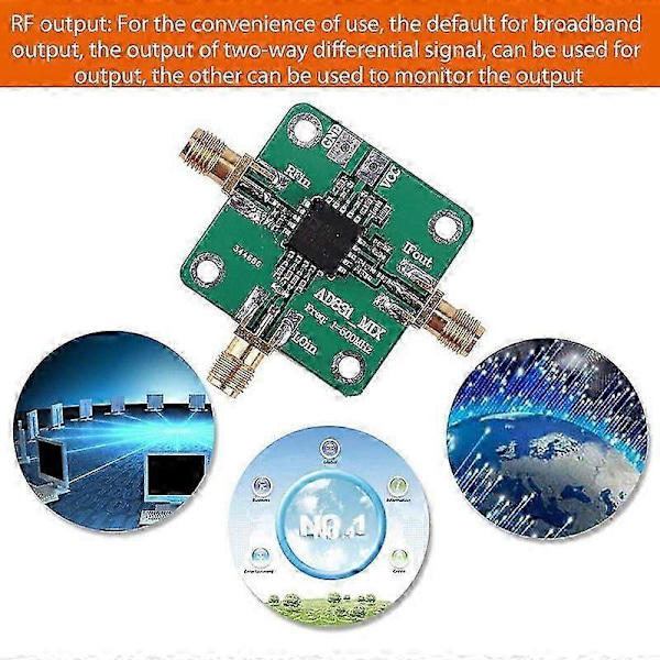AD831 Korkeataajuusmuunnin RF-mikserimoduuli 500MHz kaistanleveys RF-taajuusmuunnin