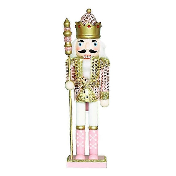Julesequiner Nøtteknekker Figur Ornament Tre Nøtteknekker Dukkehåndverk