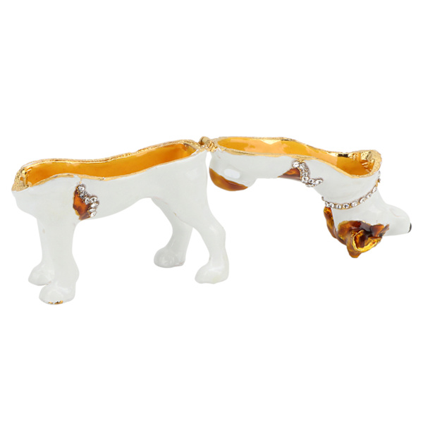 Skinnende diamanter Hundedekoration Metal Håndværk Home Decor Ornamenter Gave