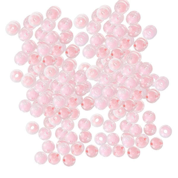 Hartsikiilteiset helmet DIY-käsintehty kaulakoru rannekoru korut helmikoristeet 8MM 500gPink