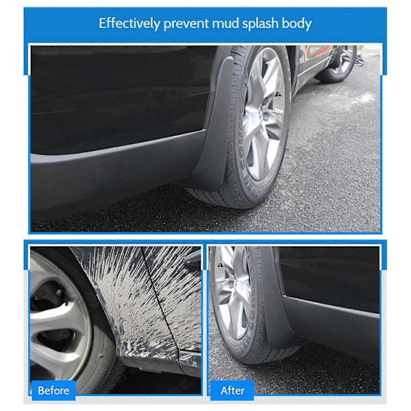 Kompatibel med EQC 350 400 Stänkskydd Mudflaps Splash Mud Flap Guard Biltillbehör Auto Styline Fram Bak