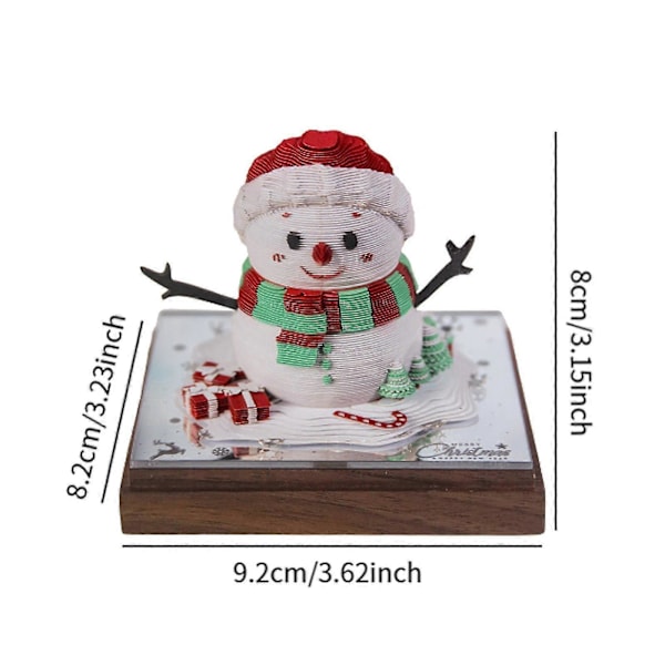 3D Tidsur Kalender 2025 Nyårspresent 3D Memoblock Kalender Skrivbordskalender