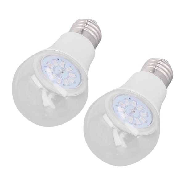 2 st LED växtlampa 6W Full Spectrum E26 E27 sockel växtlampa för inomhusväxter fröstart 100 till 240V