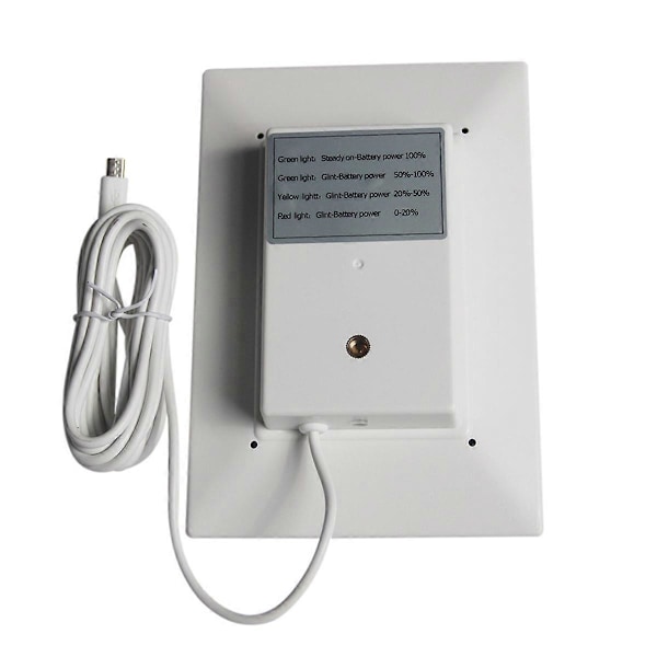 3W solcellepanel for sikkerhetskameraer, innebygd oppladbart batteri