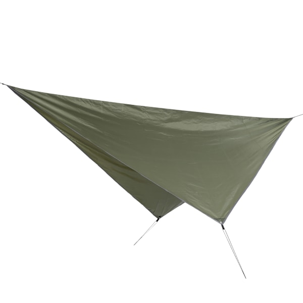 360x290cm Camping Cover Vanntett Multifunksjonell Rhombus Baldakin Strandskyggeklut Hærgrønn