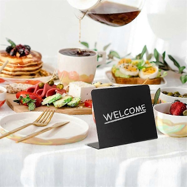20 stk. Bord Skilt Matbrett Buffet Festetiketter Melding Tavle Kritt Bord Display Pris Bordplate