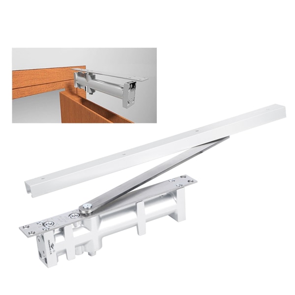 Automatisk positionering av aluminium Dold hydraulisk buffertdörrstängare 80KG Hårdvarubeslag