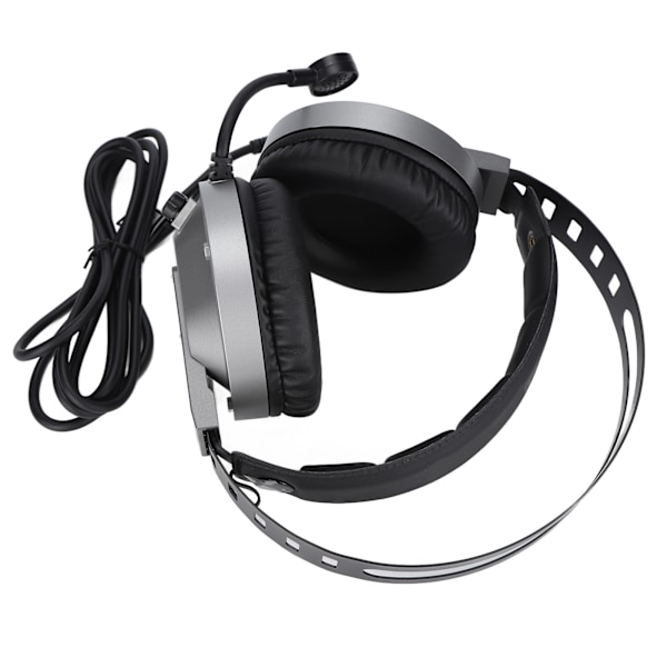 TAIDU Gaming Headset 7.1 Surround Sound Headset med mikrofon Ørepuder LED-lys til pc bærbar