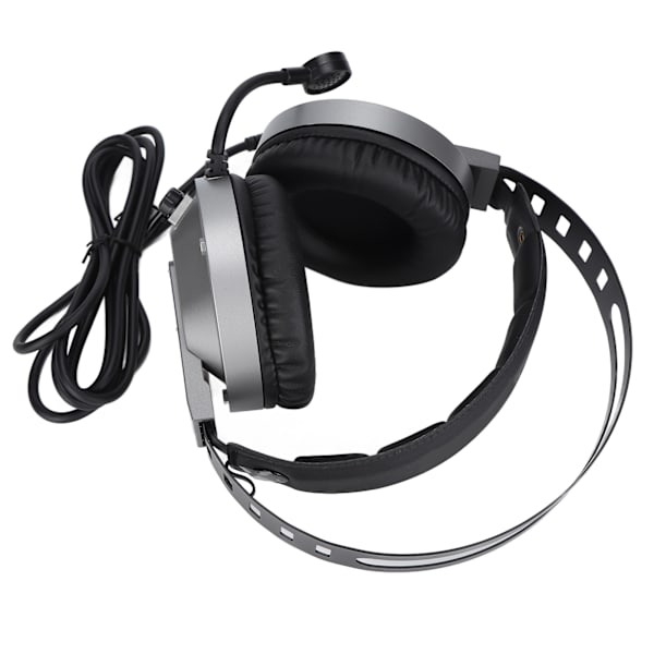 TAIDU-pelikuulokkeet 7.1 Surround Sound -kuulokkeet mikrofonilla, korvatyynyt, LED-valo PC-kannettavalle