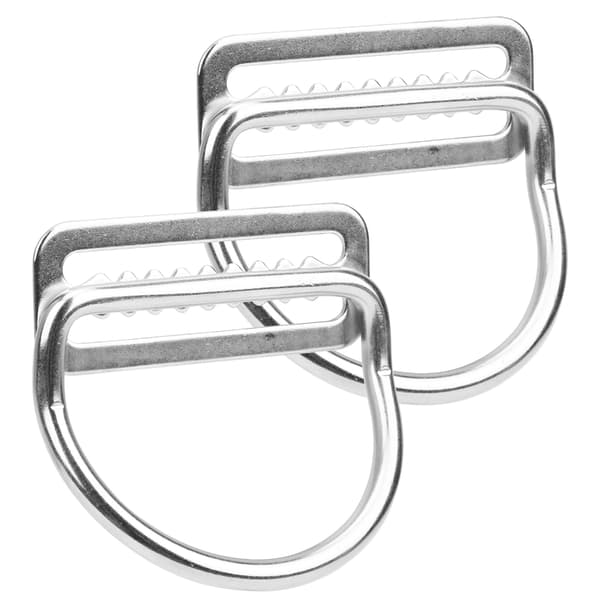 2 stk vektbelteholder bøyd D-ring med spenne i rustfritt stål dykking webbing klatresele tilbehør