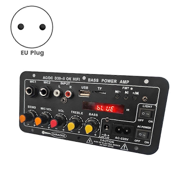 12V Digital Bluetooth Förstärkarbräda Subwoofer EU-KONTAKT