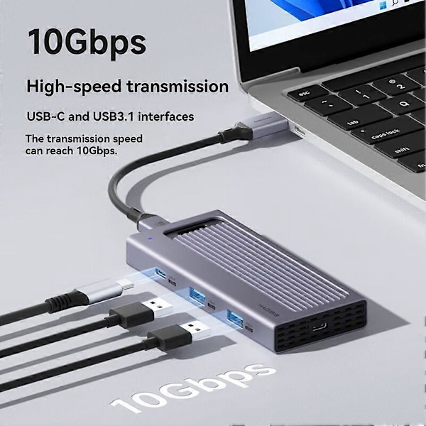 M.2 SSD-kapsling Magnetiskt lock Extern hårddiskväska