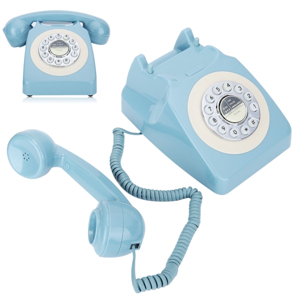 CTN8019 Push Rotary Dial Desk Telephone Single Line Corded Phone för hemmakontor