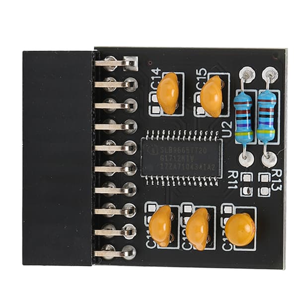 TPM 2.0 Krypteringssäkerhetsmodul 20Pin LPC Pro TPM2.0 Säker Stabil Enkel Installation Hållbar 20Pin SPI-modul för Win