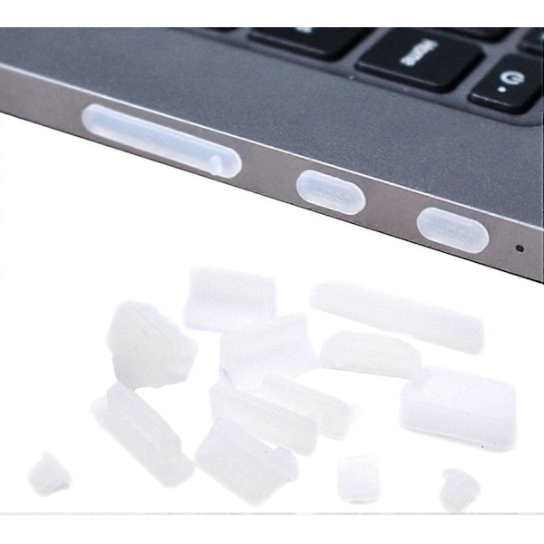 Dammskydd för Laptop, Mjuka Silikon Dammskydd för USB-portar - Universella Dammskydd 7-pack