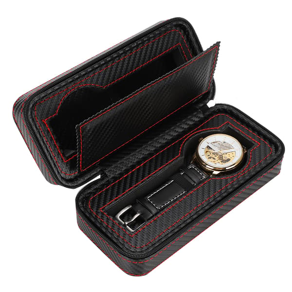 2 rum Urkasse Organizer Armbåndsur Opbevaringsboks Smykke Display Beholder