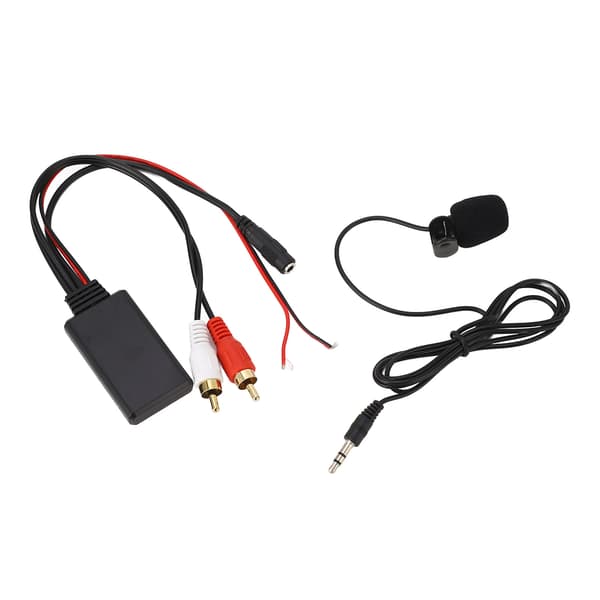 Bluetooth AUX-modul 2 RCA-kabeladapter med håndfri mikrofon til Alpine til Pioneer
