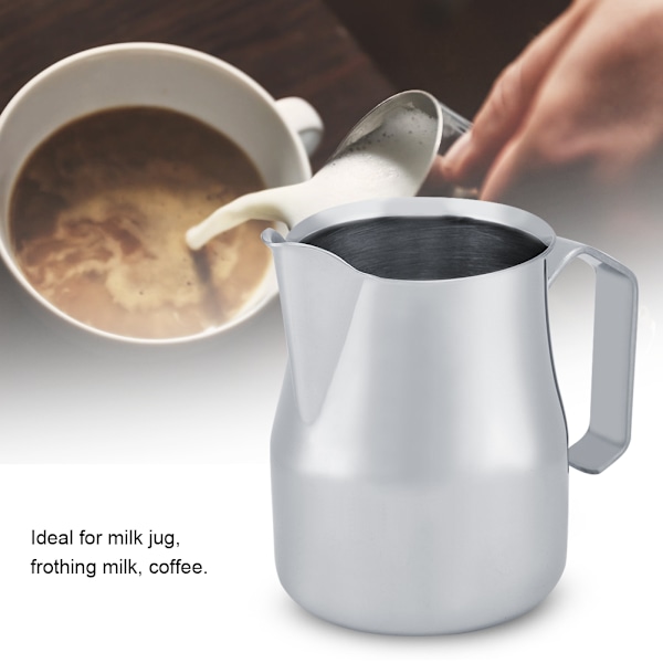 Rustfritt stål kaffekanne melkeskummingspotte Espresso Latte Art Style Pitcher(550ml)