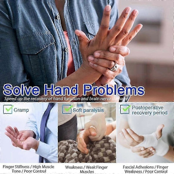 Handrehabiliteringsrobot Handskar Intelligent Massagehandskar Stroke Hemiplegi Handfunktion Rehabiliterings Träningshandske -JRCN Vänster S
