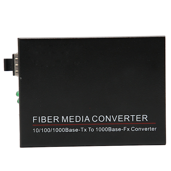 Fiber Transceiver TBC‑MC3600E‑SFP Full Duplex Half Duplex Gigabit Fiber Optic Router med plugg for strømforsyning 100‑240VUK plugg