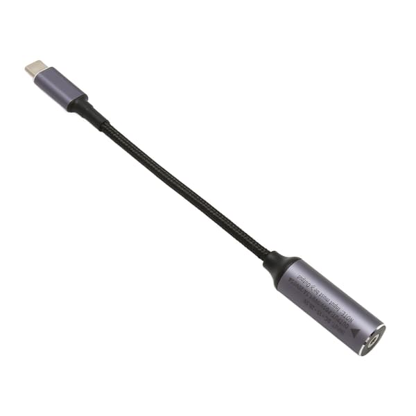 DC3.0mmx1.1mm naarasliitin Type C -urosliittimeen virtalatauskaapeli, tukee jopa 100W PD-latausta