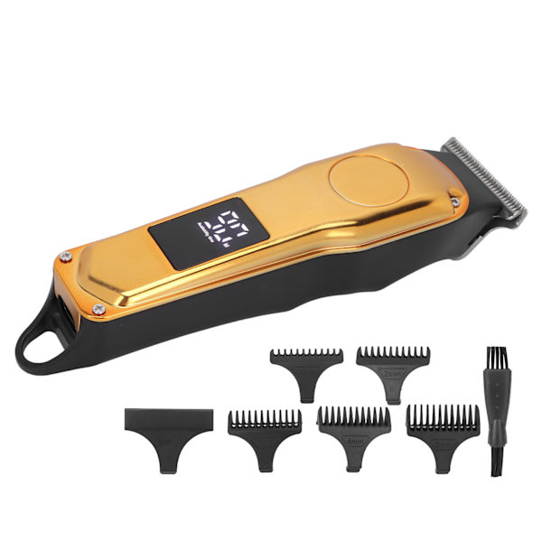 Elektrisk hårtrimmer 5 guidekamme Højhastigheds-Low Noise USB Genopladelig Haircut Grooming Clipper