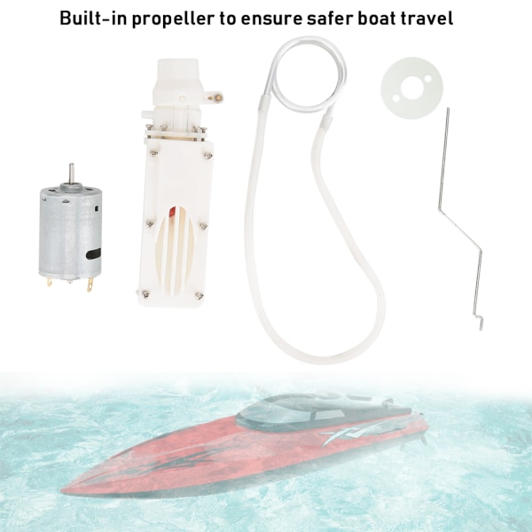 380 motor vandstrålepumpe spray propel fjernbetjening RC båd tilbehør dele Hvid