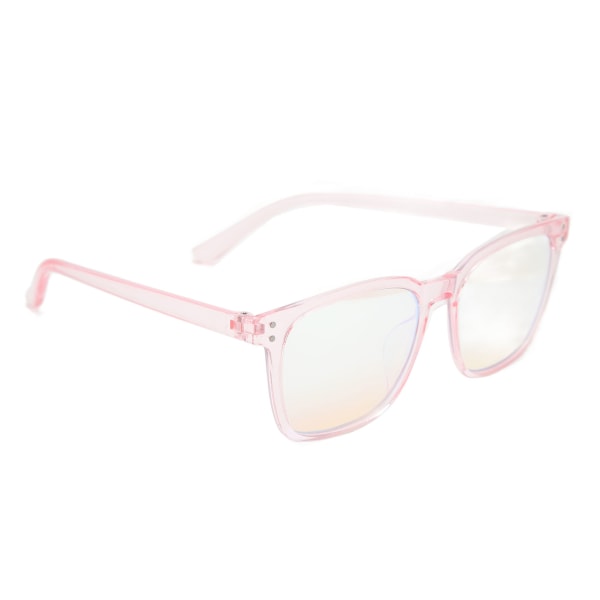 Farveblinde briller Unisex højkontrast Moderigtigt fuld stel farveblinde korrigerende briller Pink Gennemsigtig