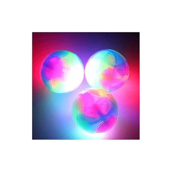LED Lysande Hundbollar, Blinkande Elastisk Boll, Självlysande Elastiska Bollar, Färgglad LED Molarboll för Husdjur, Interaktiva Leksaker