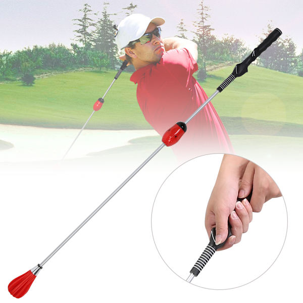 Golf Swing Træningsredskab Træningshjælpemiddel Øvelsesudstyr Tilbehør til Voksne Rød