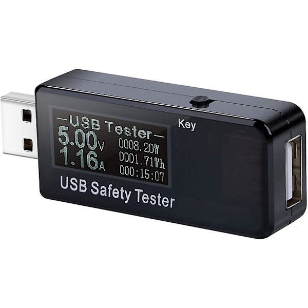 USB Spänning Digital Effektmätare Utgångstestare USB Multimeter Strömtestare Spänningsdetektor Monitor Snabbladdare Test