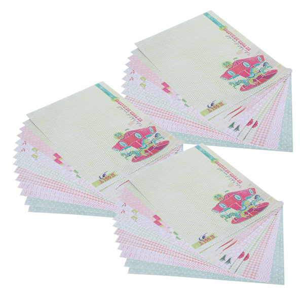 42 stk. DIY Journal Bakgrunnspapir Multi Pattern Fotoalbum Dekorasjonstilbehør