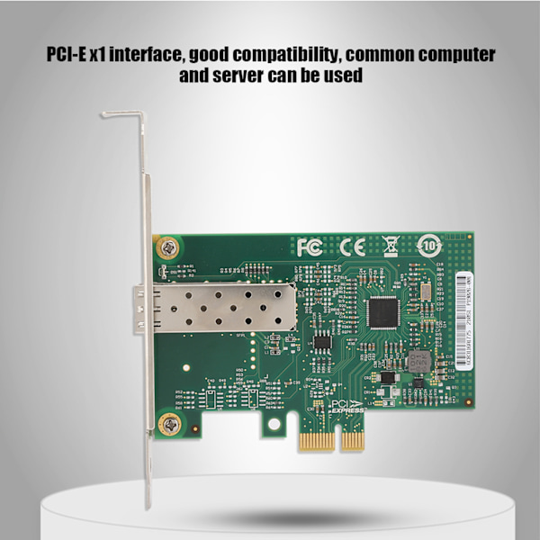 Fiber Gigabit Ethernet-netværkskort til Intel i210 PCI Ex1 enkelt port SFP 10/100/1000bps