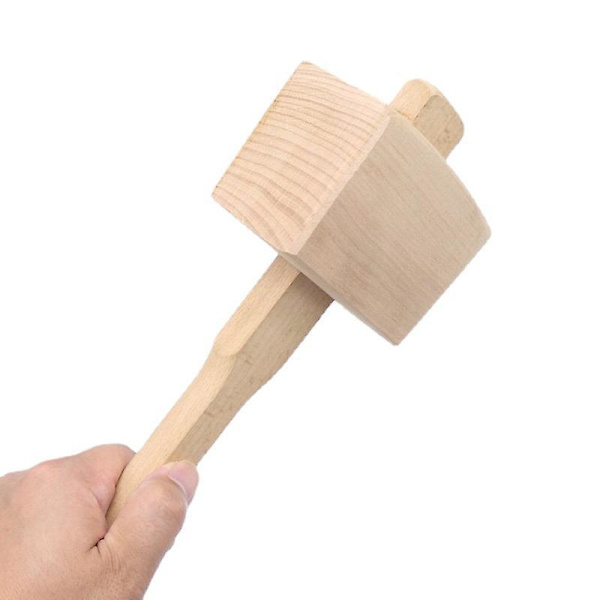 Træishammer og lærredspose til knusning af is