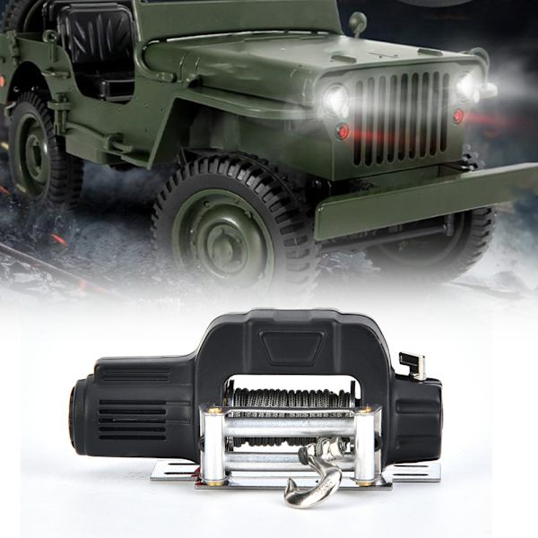 1/10 RC Crawler Car Winch Fjernbetjeningsmodtager til SCX10 D90 D110 TF2 til TRX4Black