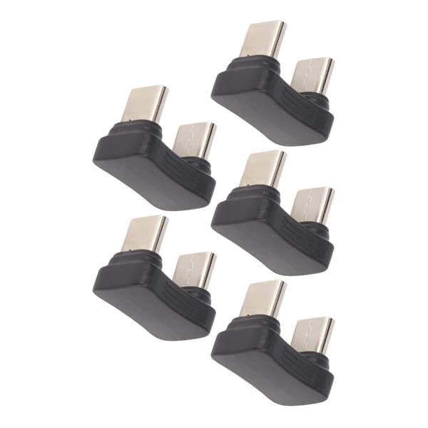 5 st Typ C U-formad Adapter Hane till Hane 65W PD Snabbladdning 480Mbps Typ C Adapter för Mobiltelefoner Surfplattor Laptop