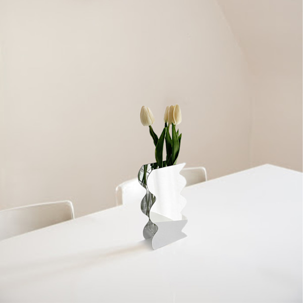 Akrylvas Dekoration Blomsterarrangemang Vas Konst Dekoration Hantverk för Vardagsrum Hemmakontor
