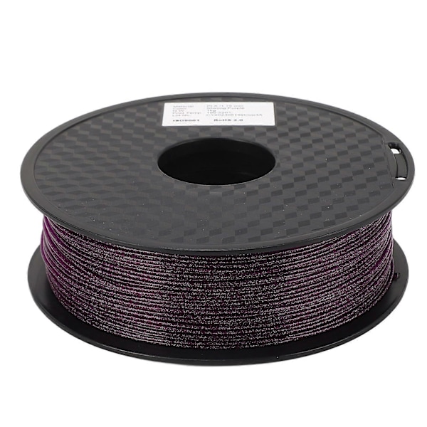 3D Printer PLA Filament Transparent Blankt Udseende Glat Udskrivning Anti-Bøjning 1,75 mm Printer Filament Lilla