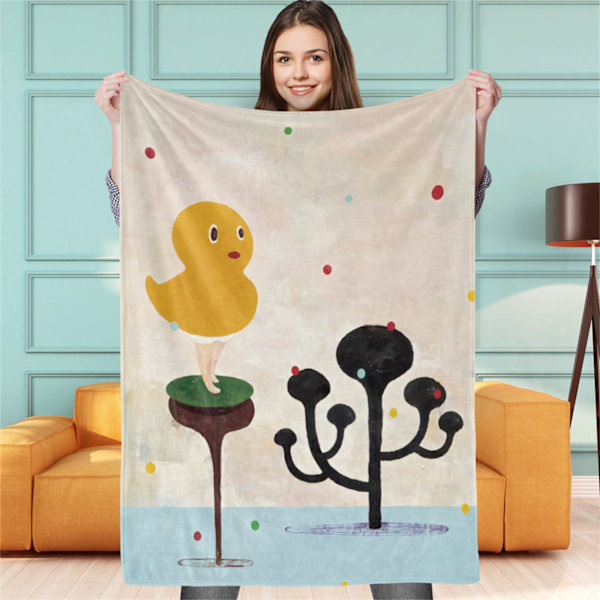 Kunstnerisk mønstret tæppe, behageligt, maskinvaskbart, dekoration, klart tryk, tæppe BL681-5 140x200cm