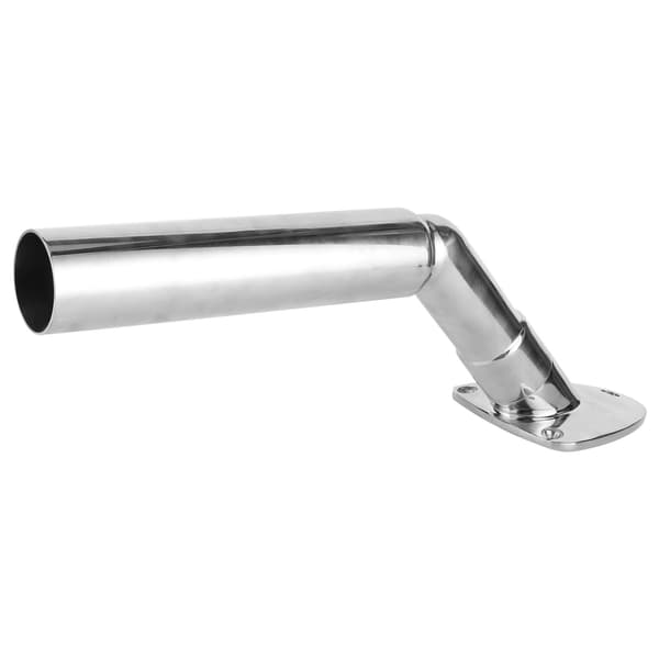 Poleret fiskestangholder Outrigger med dæksmontering Marine Yatch Stang Rustfrit stål Hold Rør 40mm