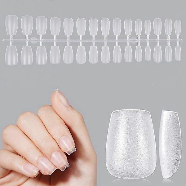 120 st XXS Lösnaglar Transparent Matrix Gel Mjuk Full Täckning Mjuk Förlängning Mini För Manikyr Falskt Hårverktyg A 09